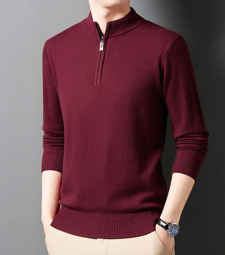 Emberline Quarter-Zip Knit Pullover - Image 2