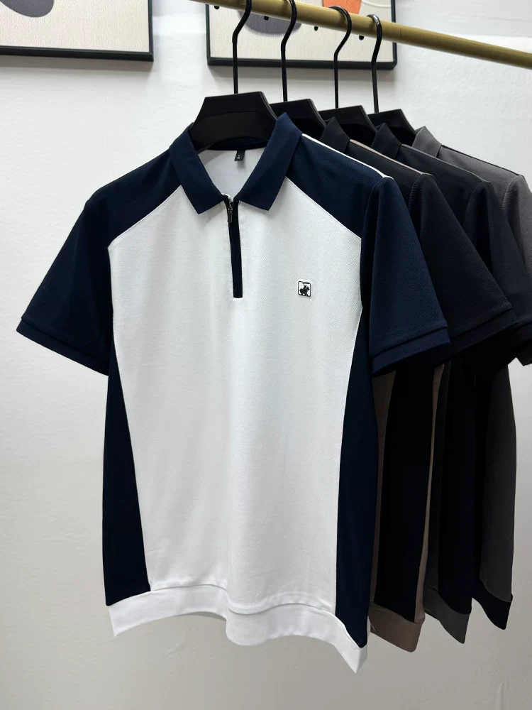 Stallion Crest Zip Polo T-Shirt - Image 4